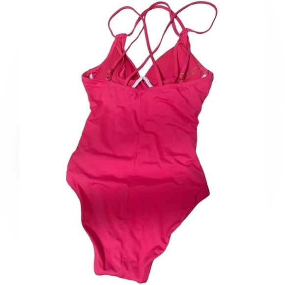 La Blanca Island Goddess Pink One Piece Double Strappy Swimwear Size 2 (… - Picture 8 of 14